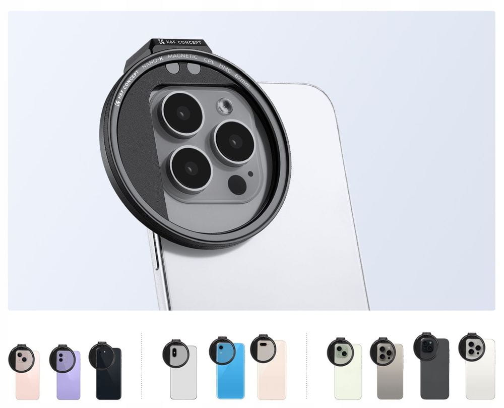 uchwyt magnetyczny do filtrów 67 mm do smartfona k&f concept