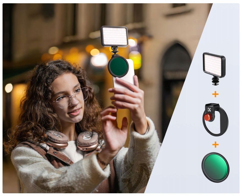 uchwyt magnetyczny do filtrów 67 mm do smartfona k&f concept