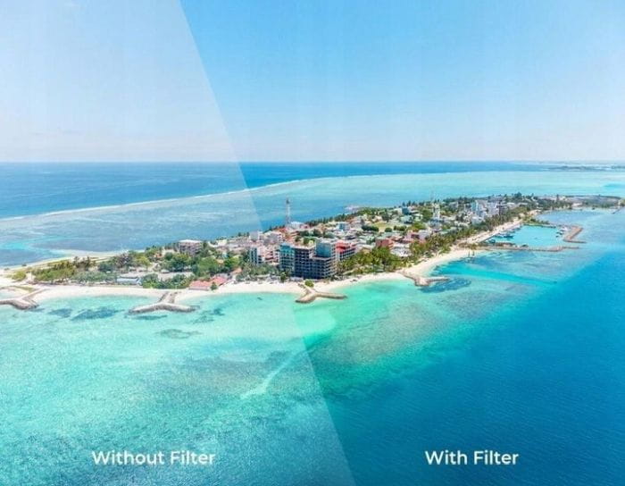 zestaw trzech sztuk filtrów szarych polaryzacyjnych k&f concept do dji avata 2