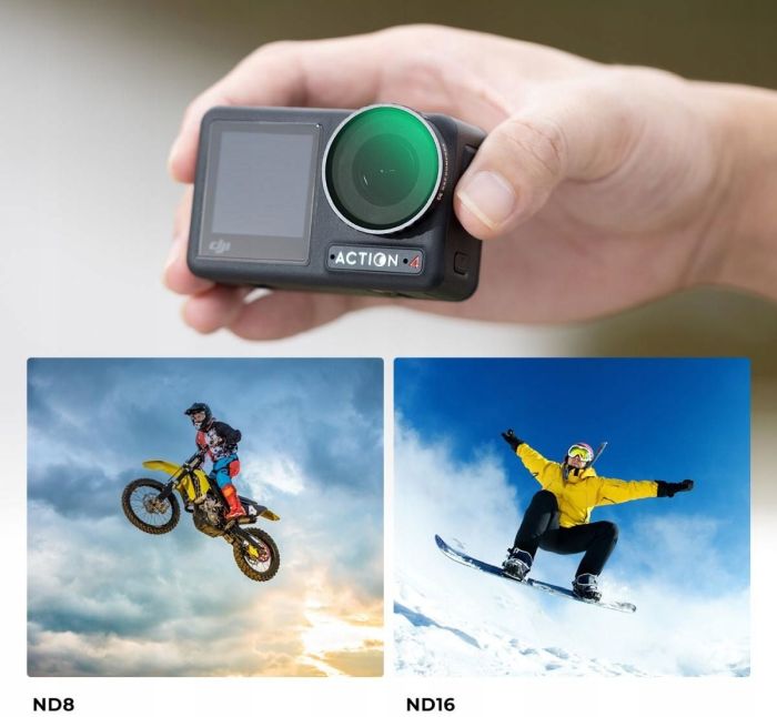 zestaw filtrów 4w1 k&f concept do dji osmo action 4