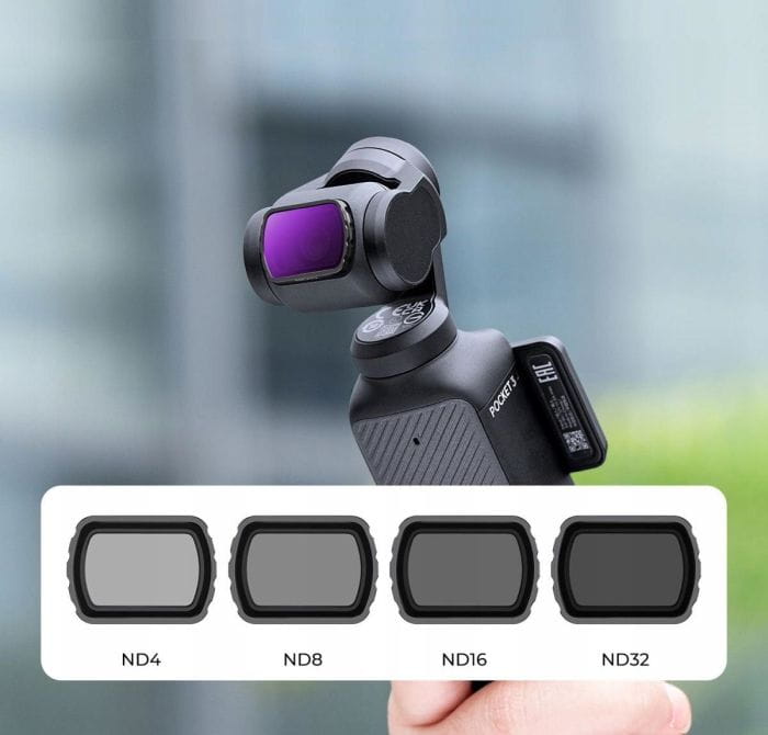 zestaw filtrów 4w1 k&f concept do dji osmo pocket 3