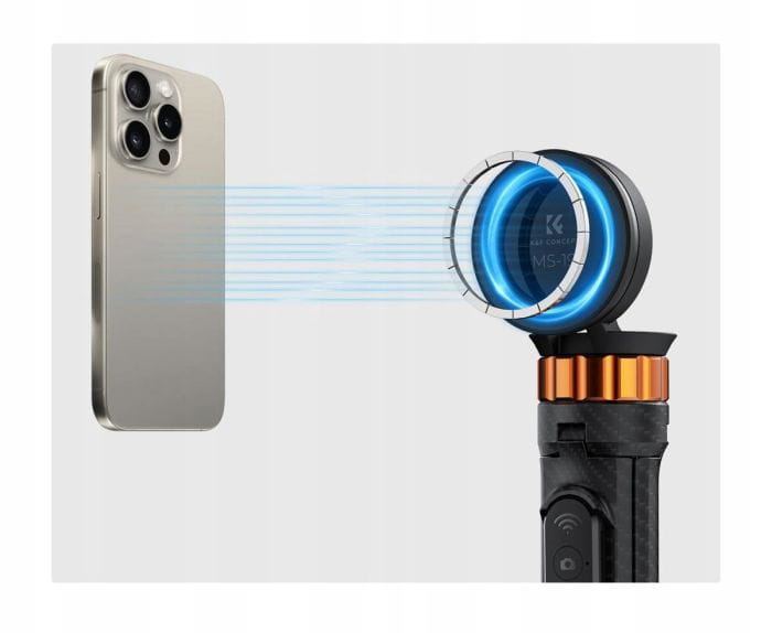 selfie stick magnetyczny 162cm k&f concept