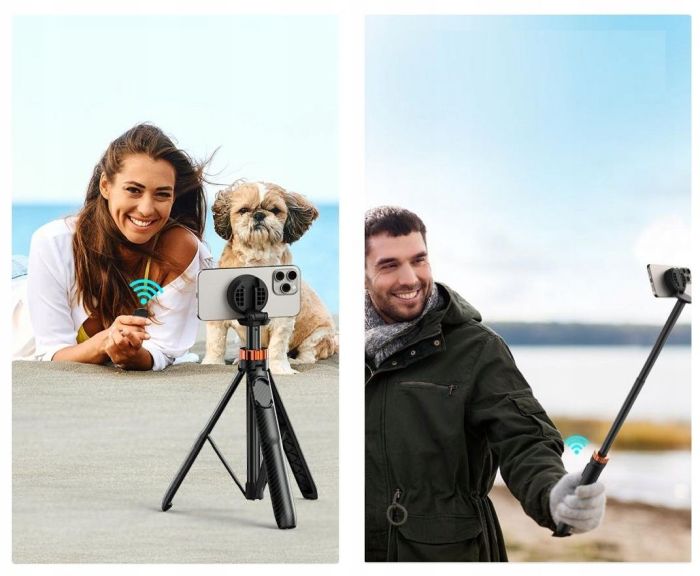 selfie stick magnetyczny 162cm k&f concept