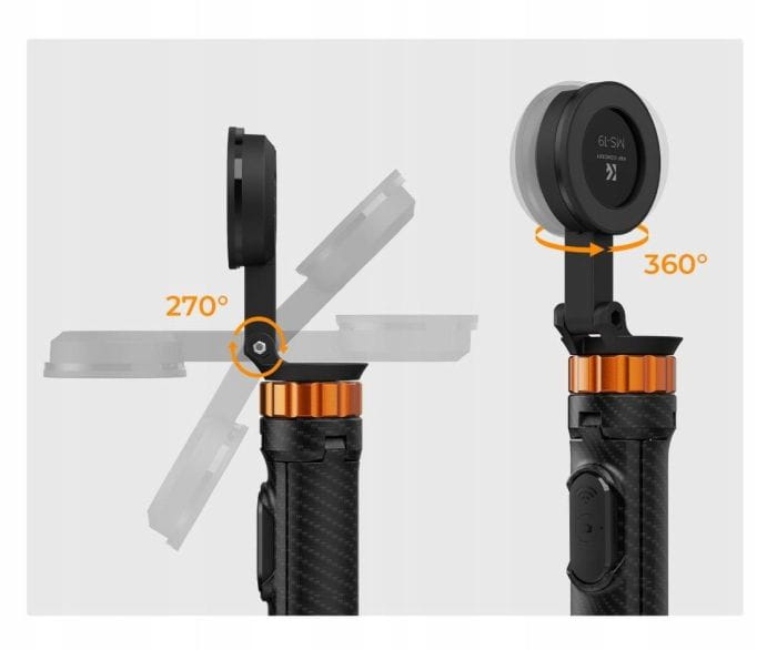 selfie stick magnetyczny 162cm k&f concept