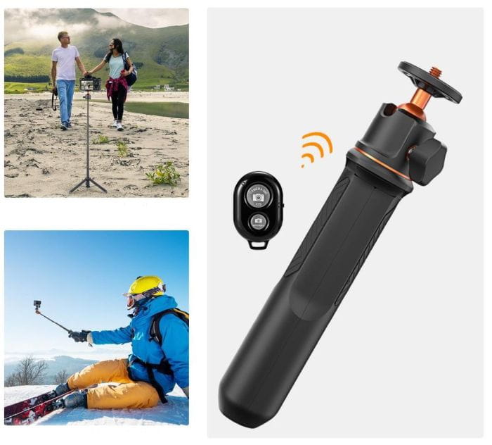 selfie stick 60cm 4w1 k&f concept na smartfon