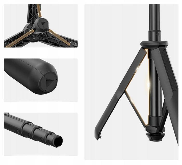 selfie stick 60cm 4w1 k&f concept na smartfon