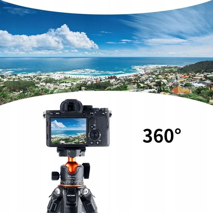 głowica kulowa panoramiczna 3d 15kg k&f concept