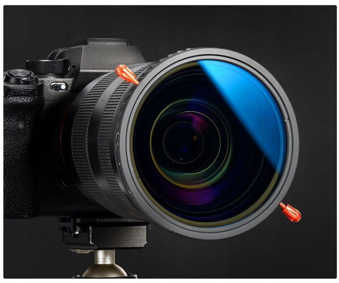 filtr hybrydowy k&f concept 2w1 cpl + pełny szary 72mm