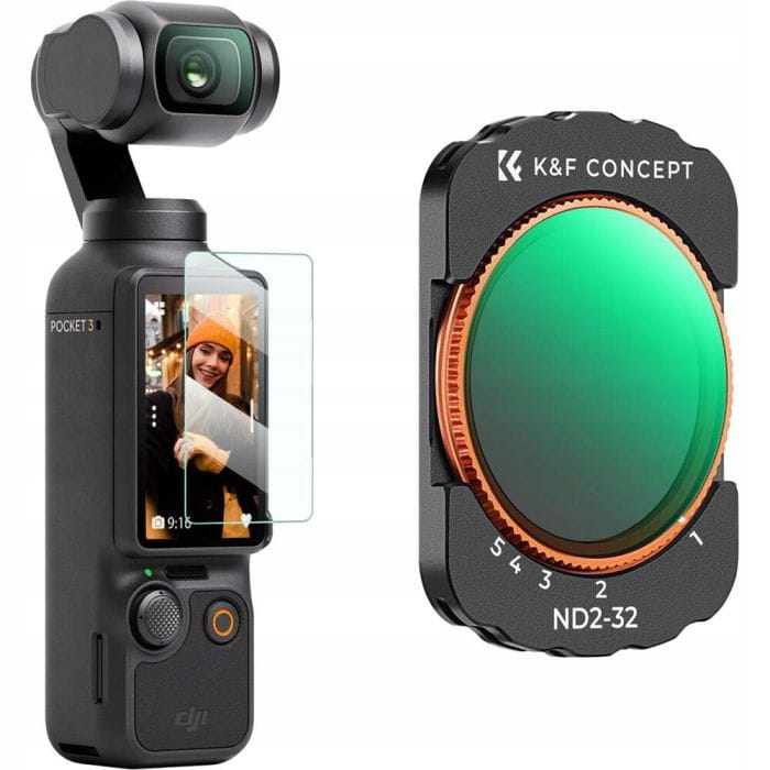 filtr k&f concept szary regulowany nd2-nd32 do dji osmo pocket 3