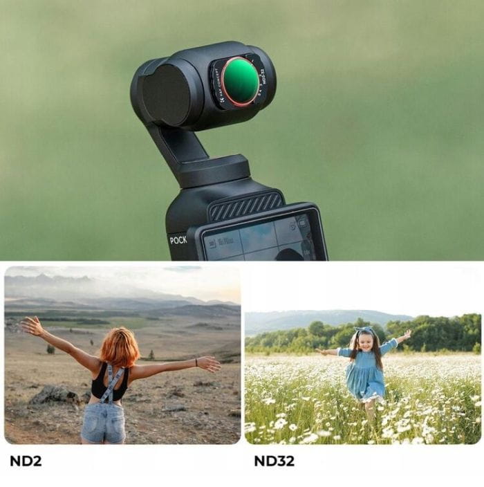 filtr k&f concept szary regulowany nd2-nd32 do dji osmo pocket 3