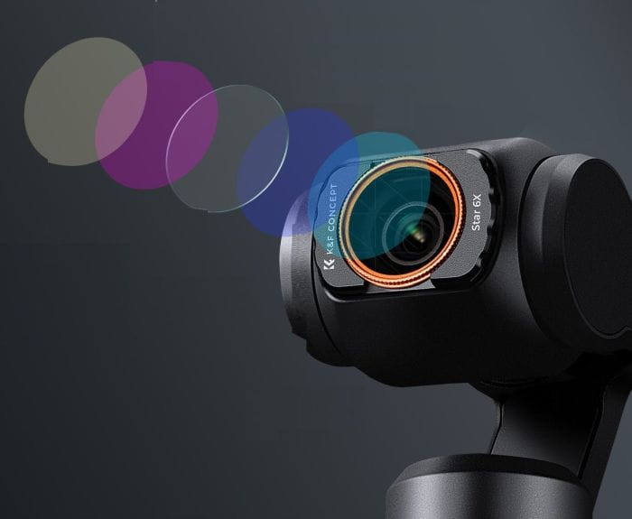 filtr nocny soczewka k&f concept k&f do dji osmo pocket 3