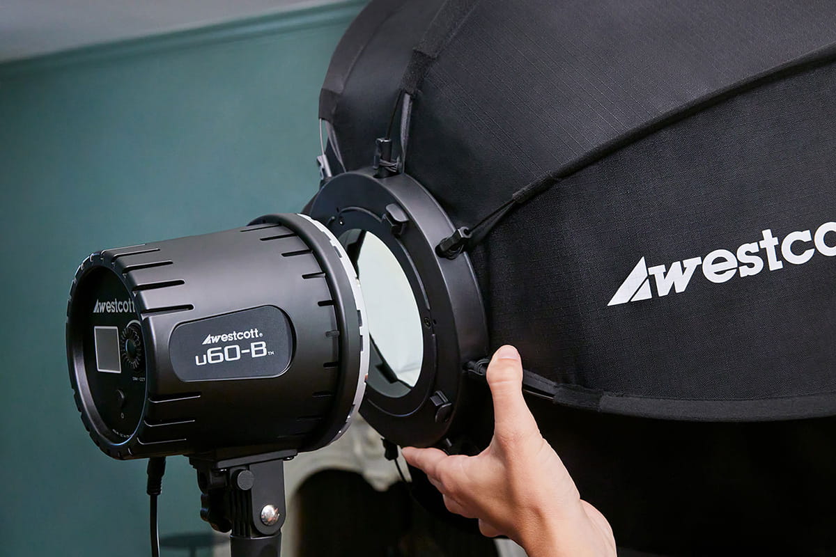 lampa led westcott u60-b bi-color 60w 2x softbox kit