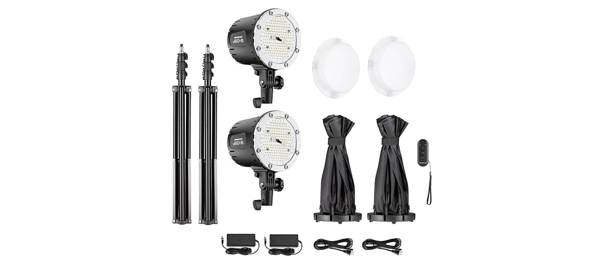 westcott lampa led u60-b bi-color 60w 2x softbox kit
