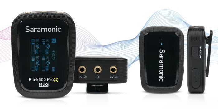 zestaw bezprzewodowej transmisji dźwięku saramonic blink500 prox b8