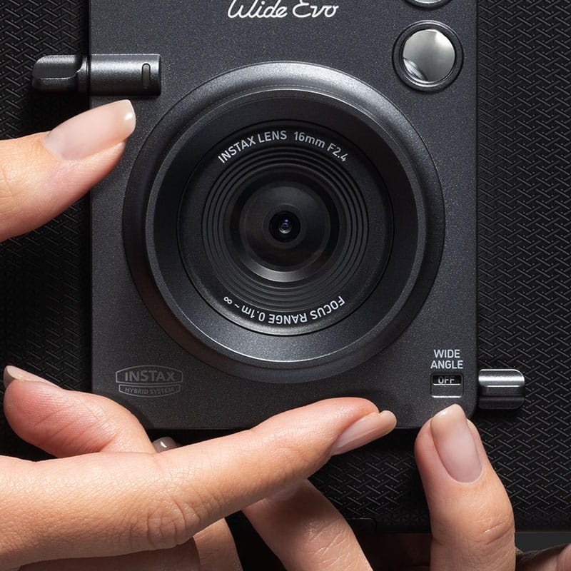 hybrydowy aparat natychmiastowy fujifilm instax wide evo black