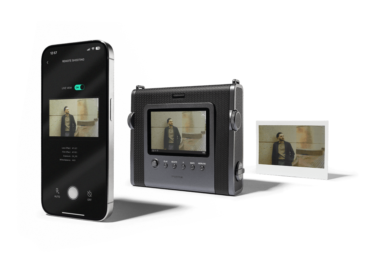 aparat natychmiastowy fujifilm instax wide evo black