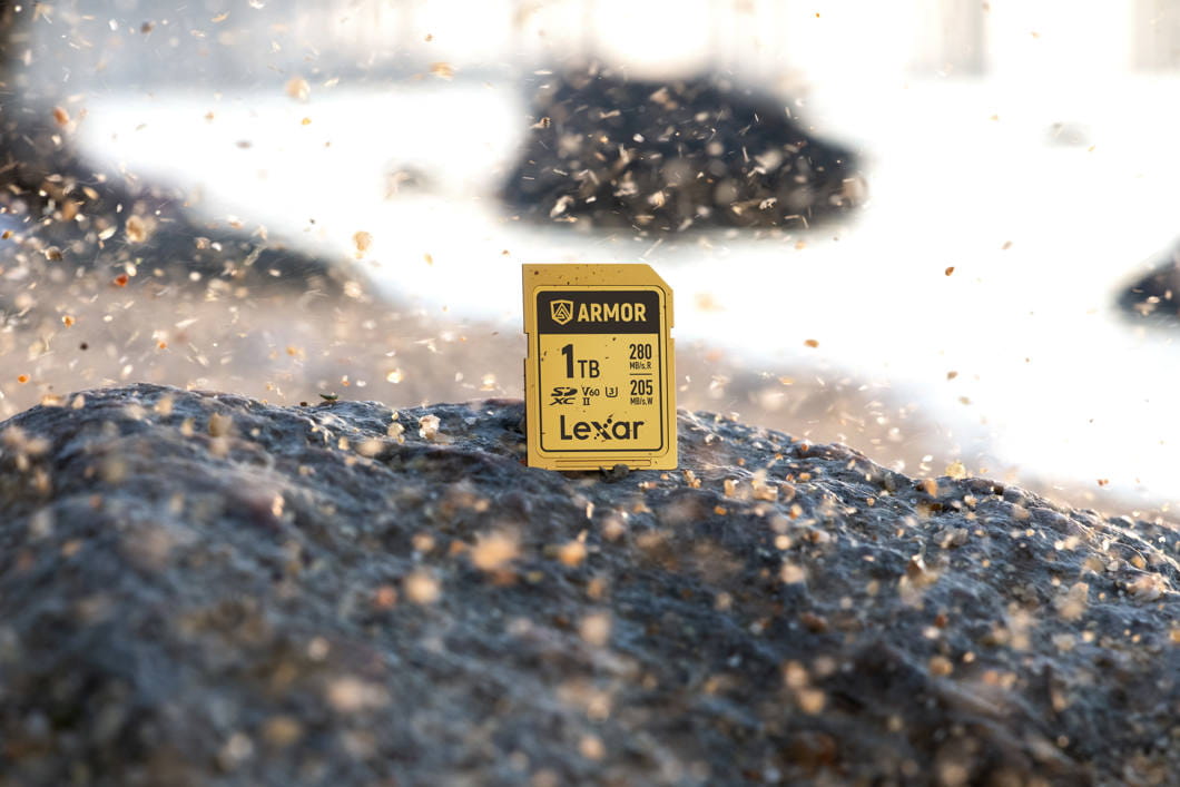 sdxc armor gold uhs-ii u3, stainless steel, ip68 r280/w210 (v60) 64gb