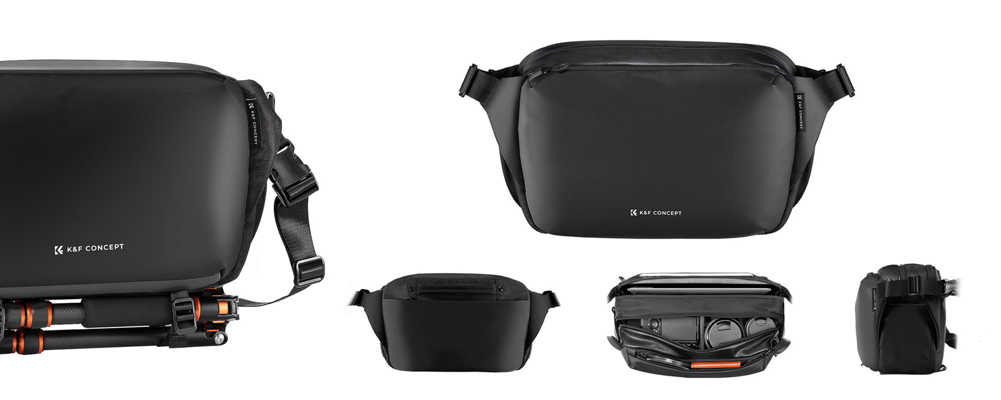 torba fotograficzna k&f concept urban wander sling 12 l - czarna