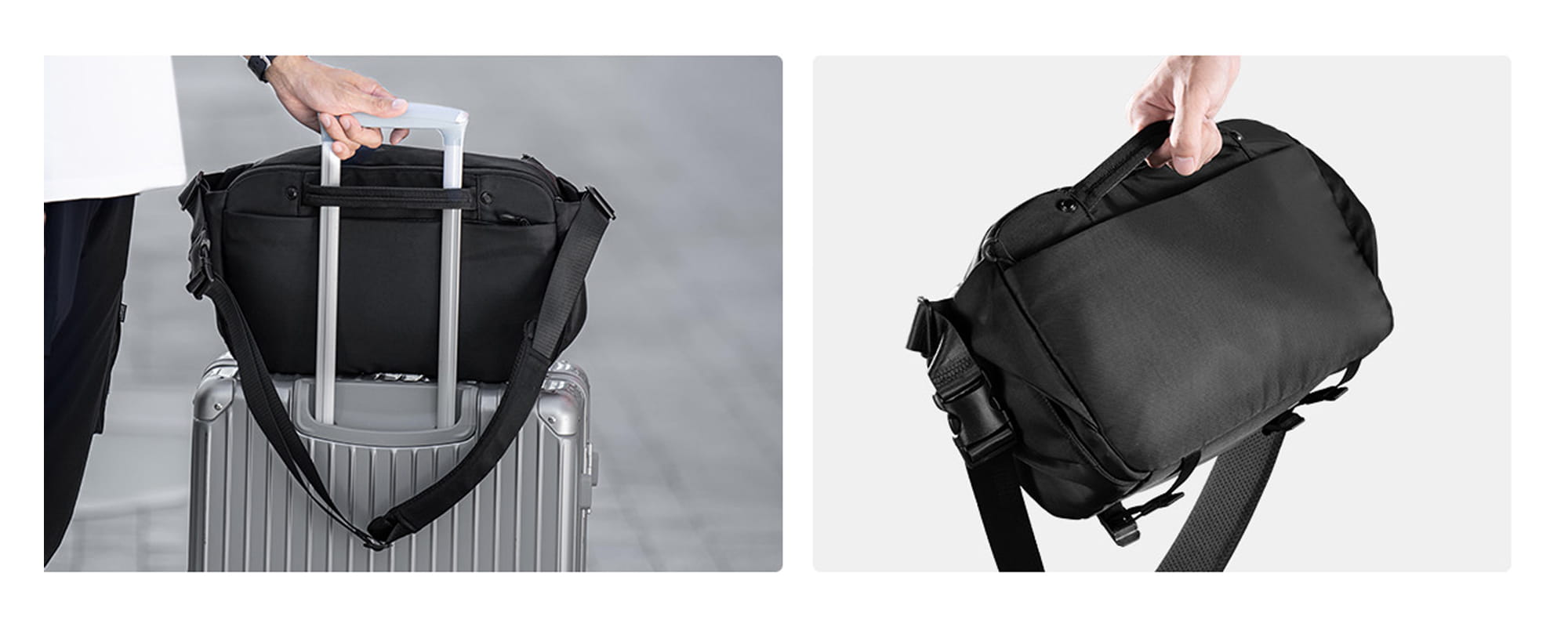 k&f concept urban wander sling 12 l - czarna