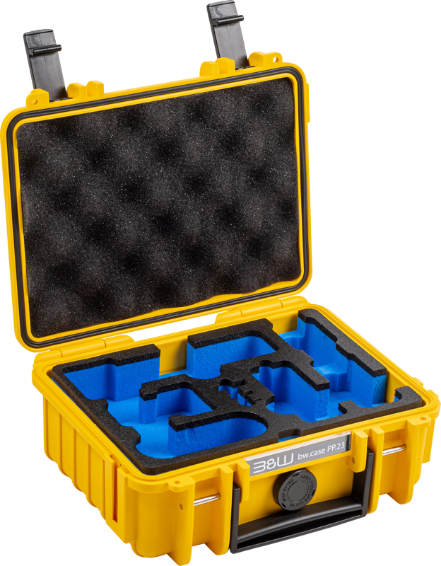 walizka b&w outdoor cases typ 500 do  dji osmo pocket 3 creator combo żółta