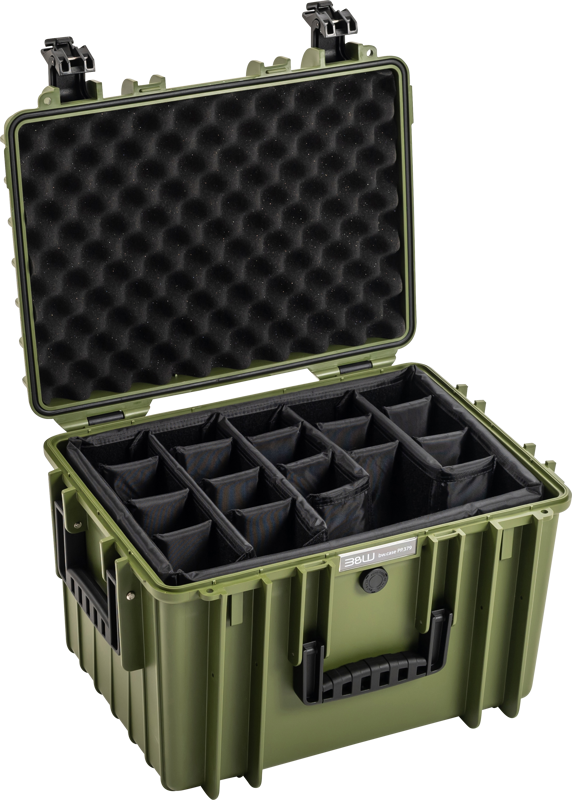 walizka b&w outdoor case typ 5500 z systemem przegród