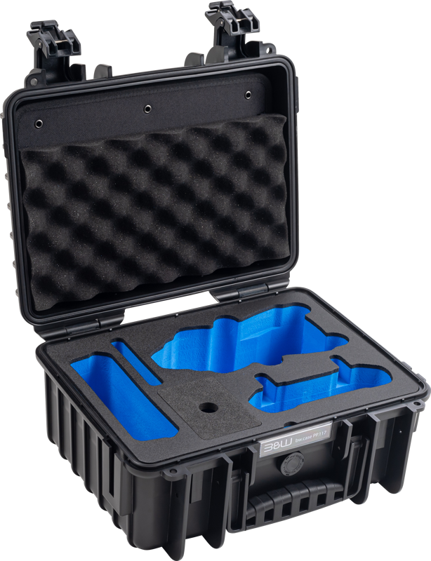 walizka b&w outdoor cases typ 3000 do dji air 3 / dji air 3s czarna