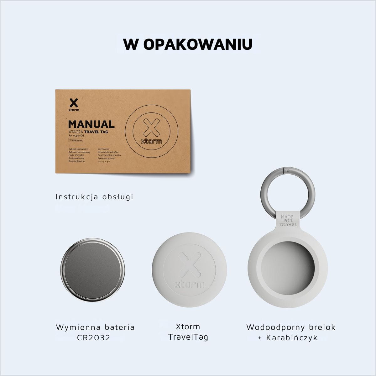 xtorm travel tag2 podróżny lokalizator ios + brelok