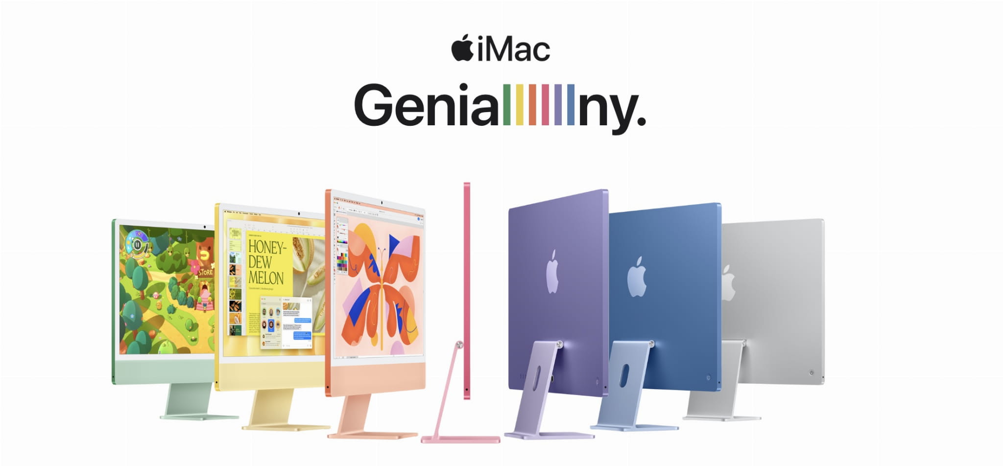 apple imac 24 cale srebrny