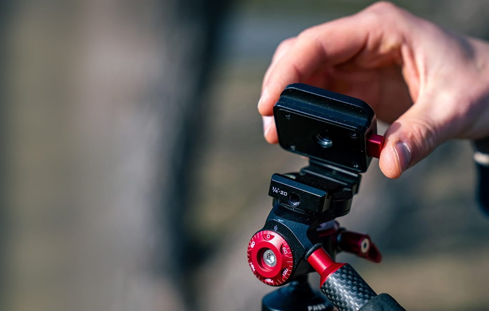 szybkozłączka z mocowaniem na tripod