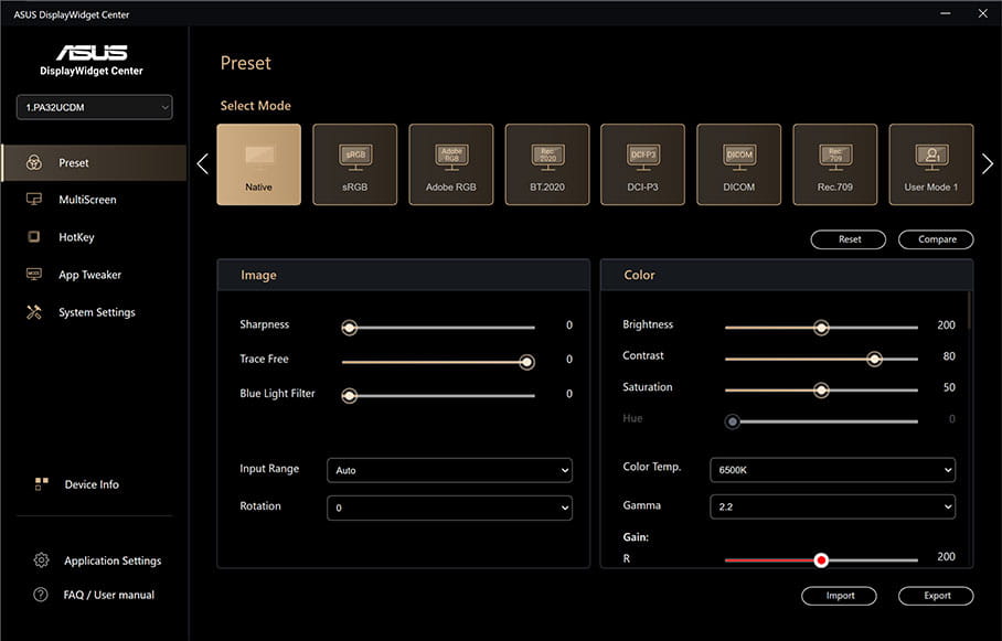 DisplayWidget Center