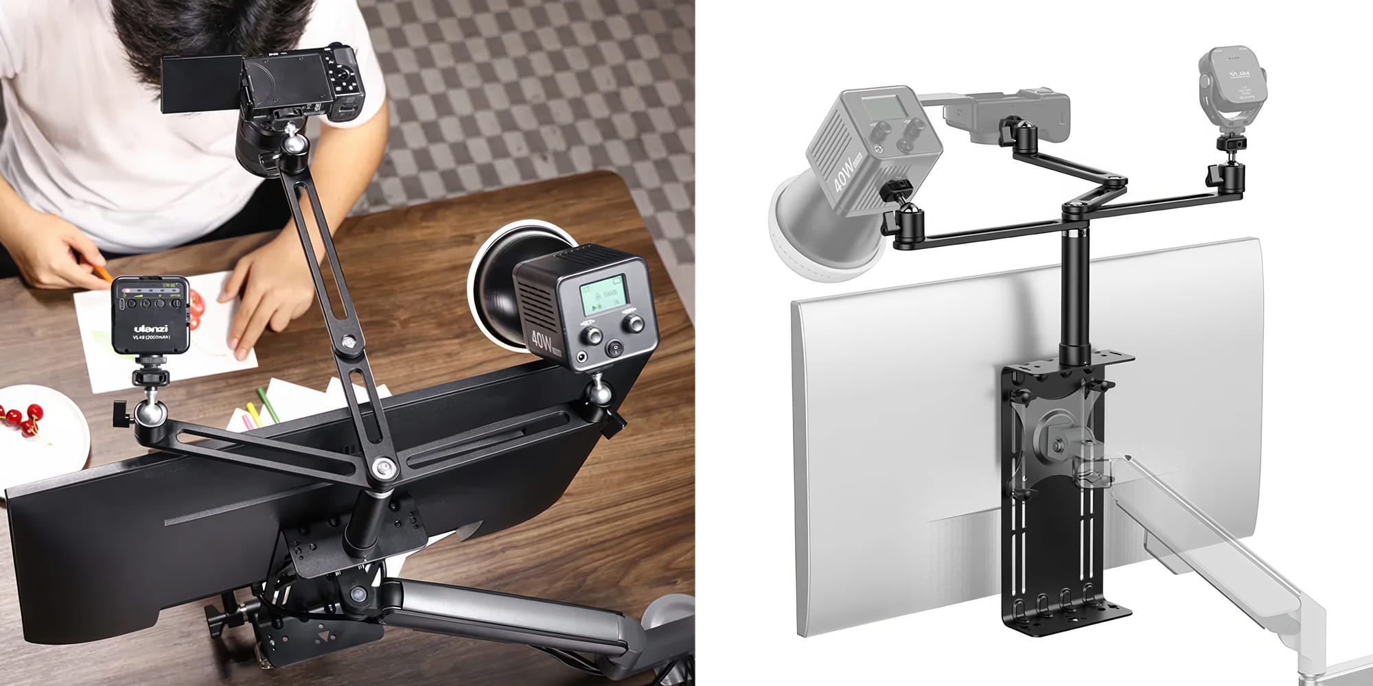 uchwyt ulanzi do monitorów vesa