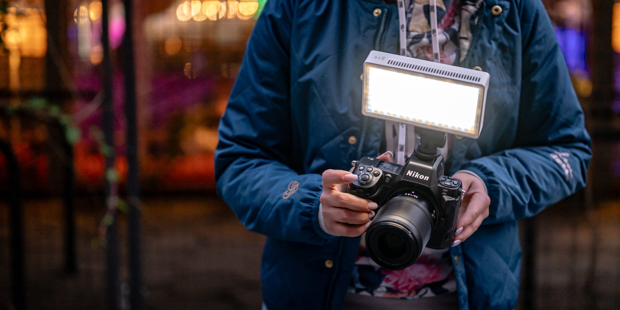 Lampa Newell Arya RGB 40 W