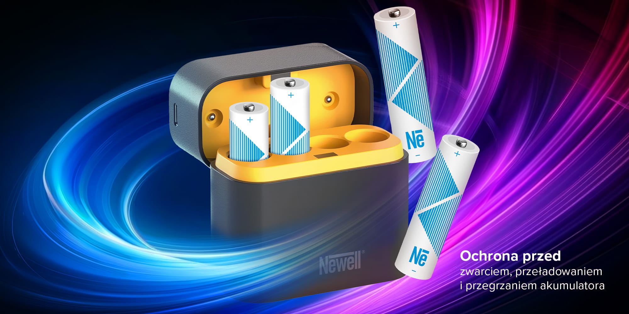 ładowarka 4-kanałowa newell