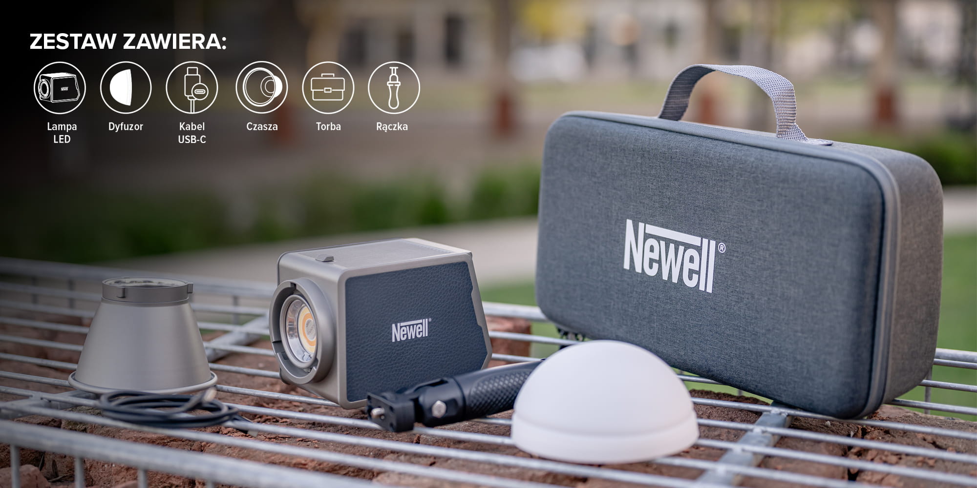 lampa led newell zora 90 wb