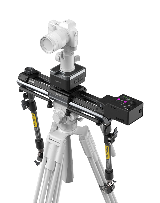 Slider Zeapon Micro 4 E500 z modułem napędowym i głowicą obrotową Pons
