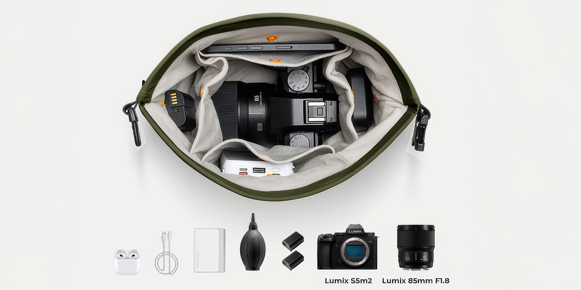 torba fotograficzna k&f concept urban wander sling u11 5 l - zielona