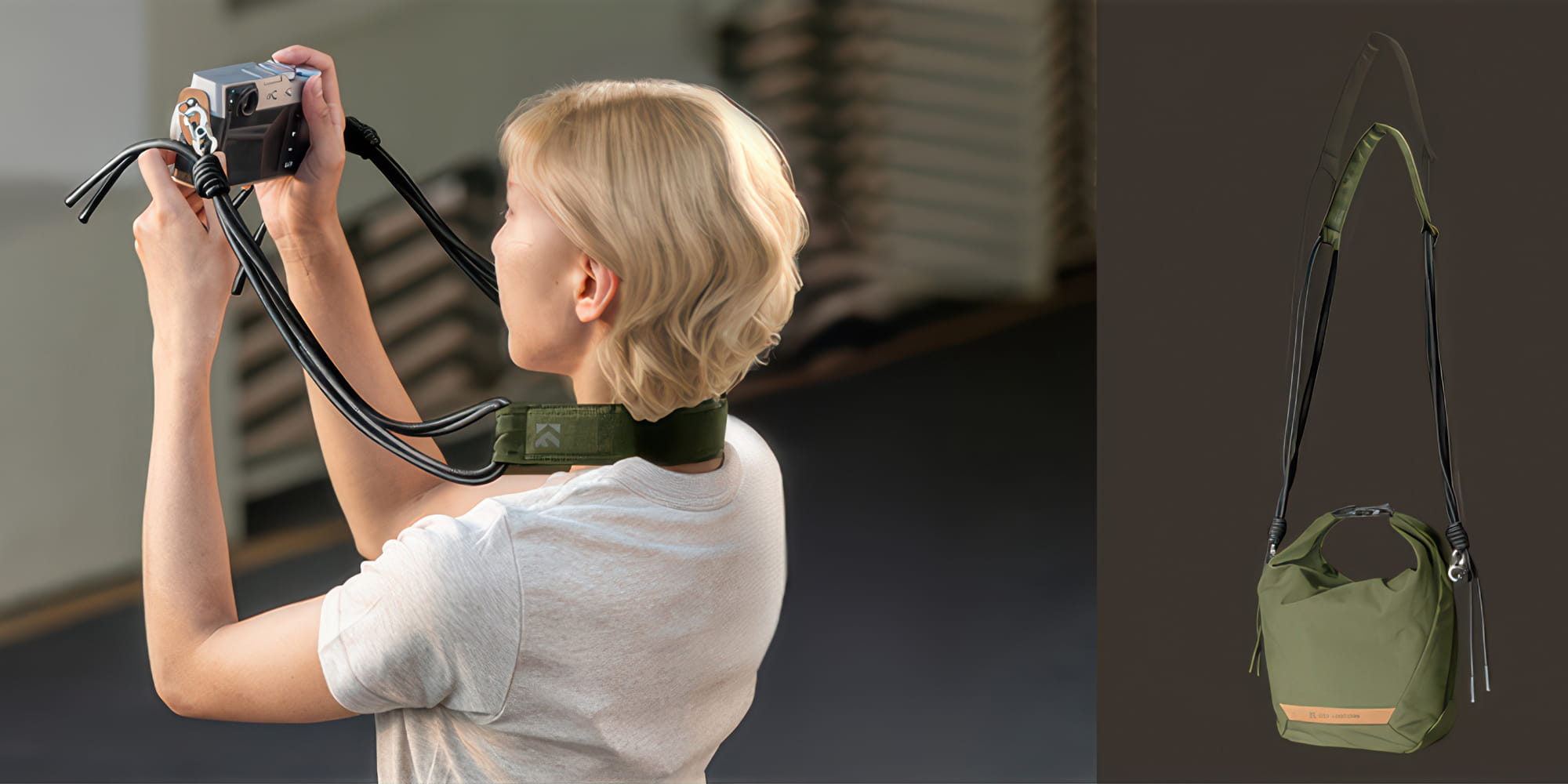 torba fotograficzna k&f concept urban wander sling u11 5 l - zielona