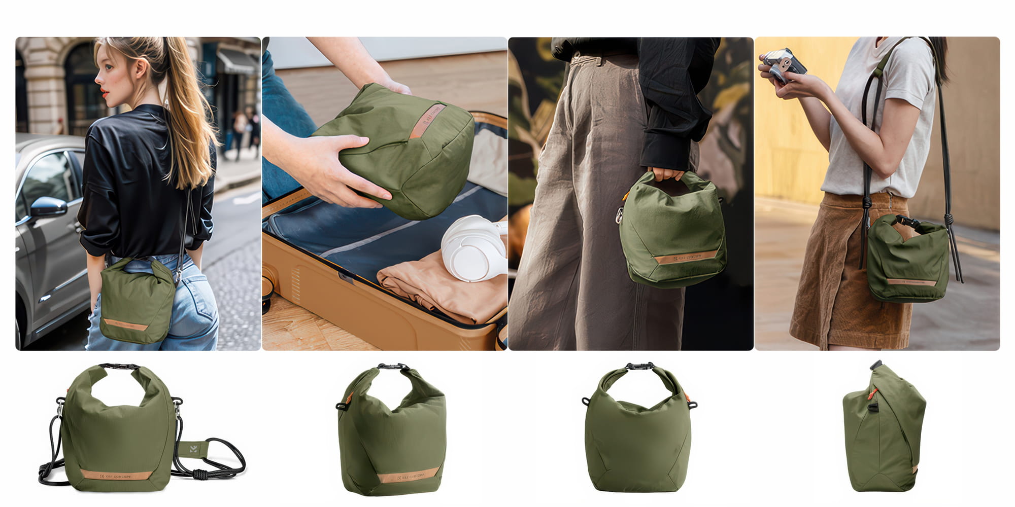 torba fotograficzna k&f concept urban wander sling u11 5 l - zielona