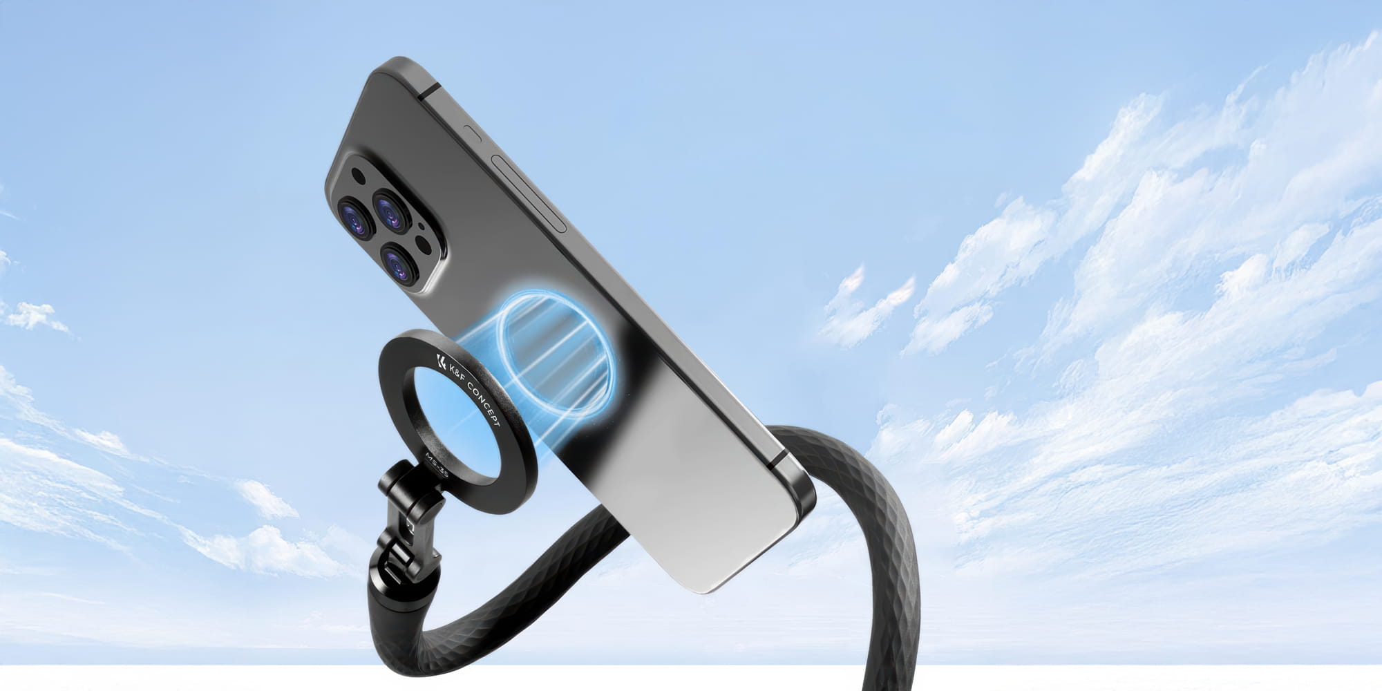 uchwyt elastyczny z mocowaniem magsafe do telefonu