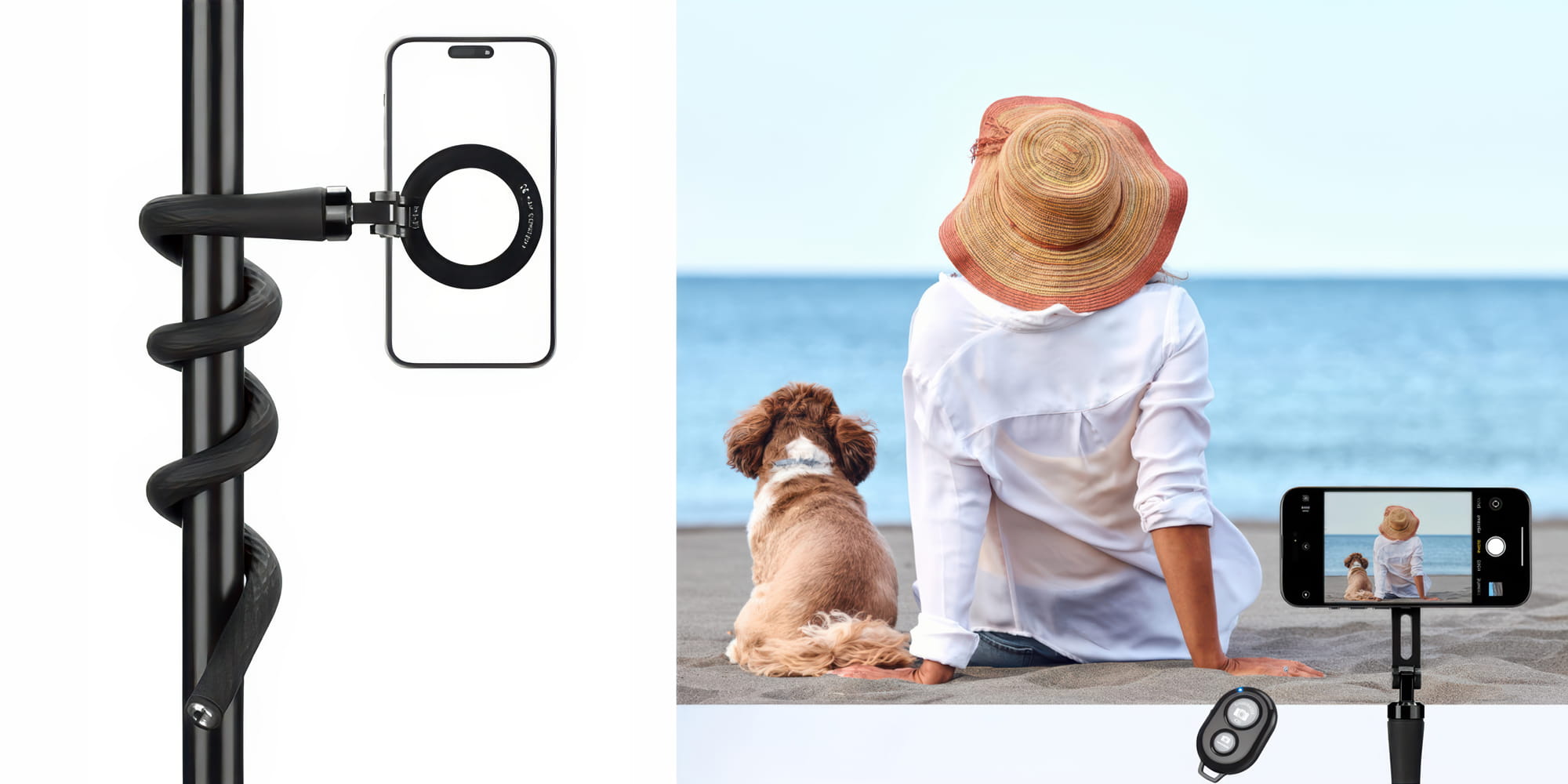 uchwyt elastyczny k&f concept ms35 z mocowaniem magsafe do telefonu