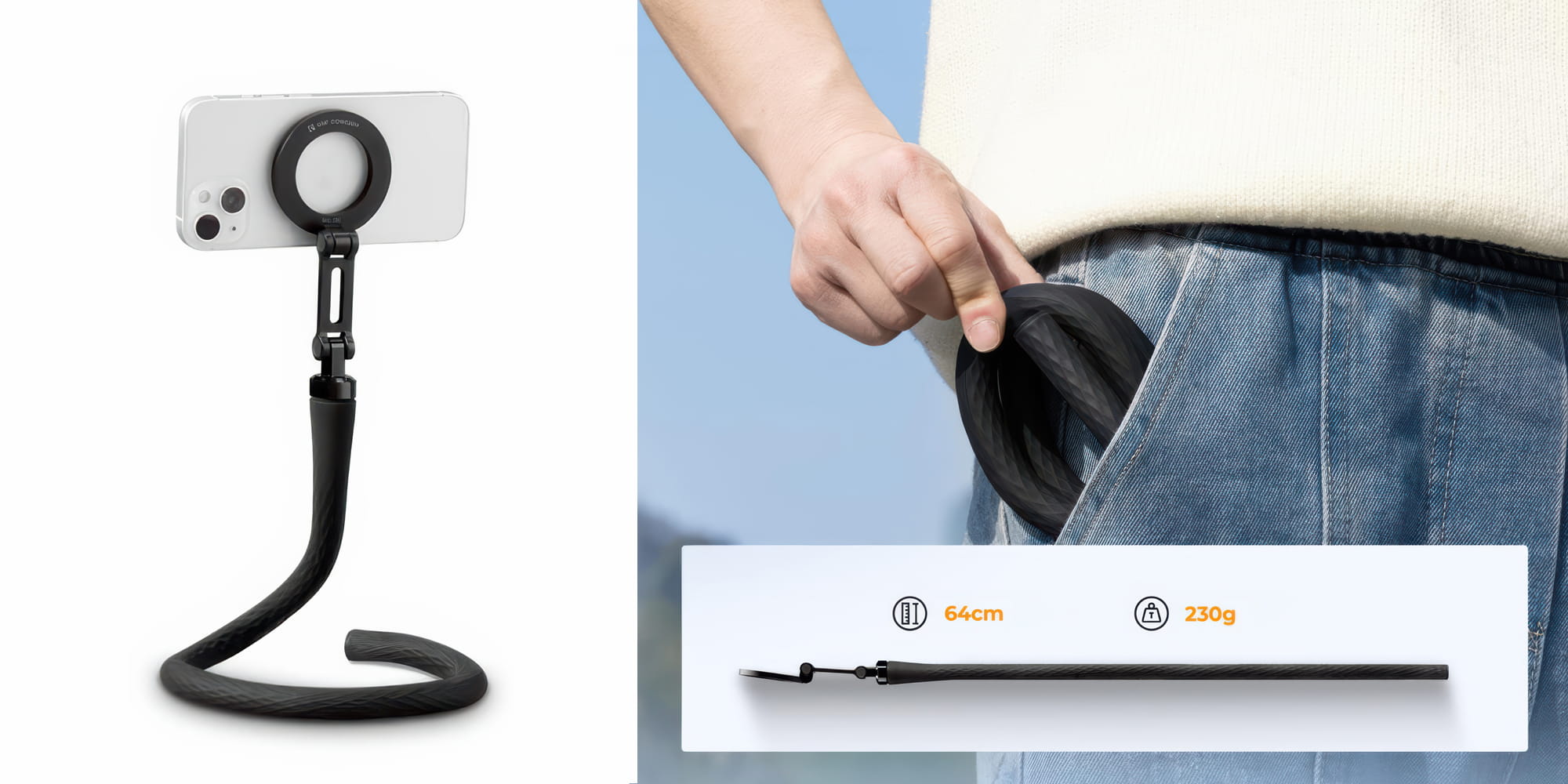 uchwyt z mocowaniem magsafe do telefonu