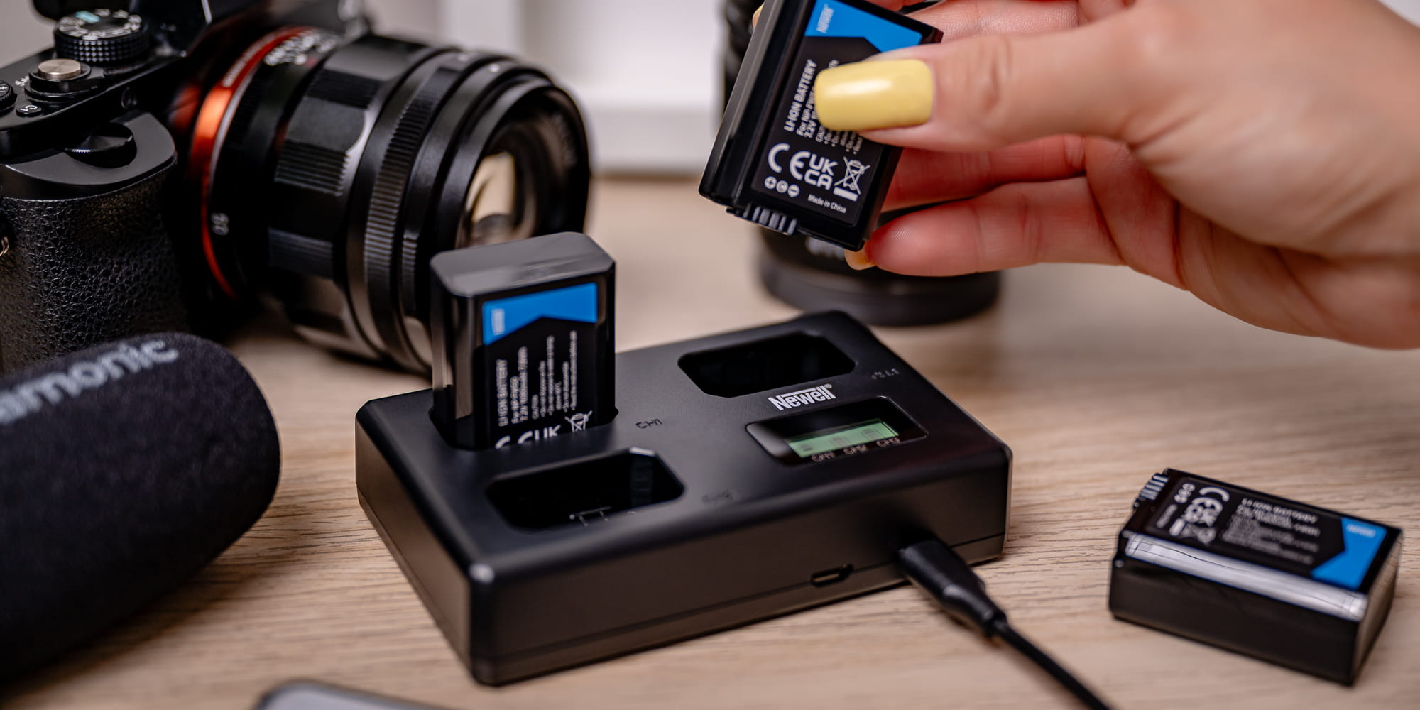 ładowarka newell tt-usb-c do akumulatorów np-fw50 do sony