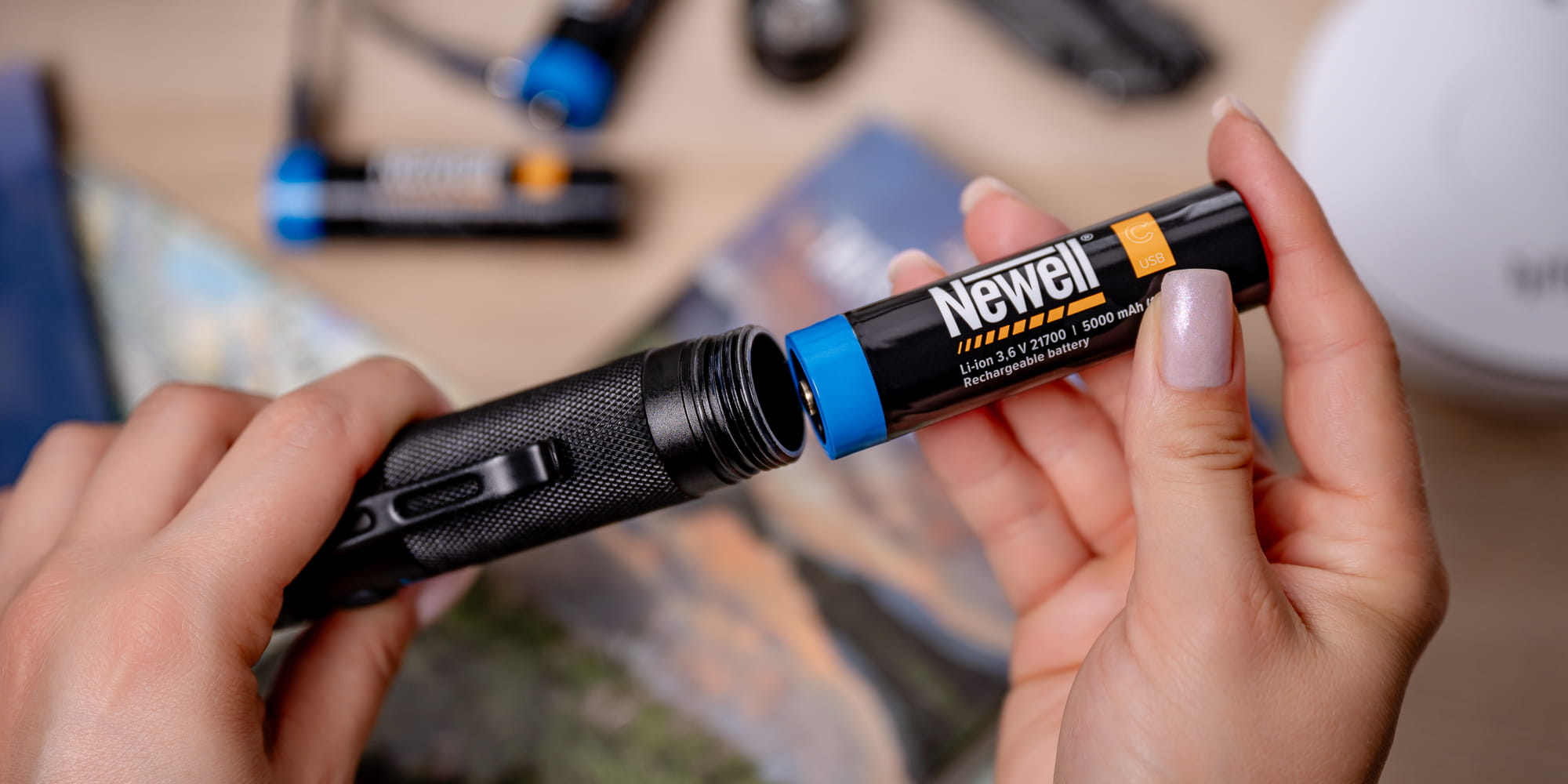 akumulator newell 21700 usb-c 5000 mah blister