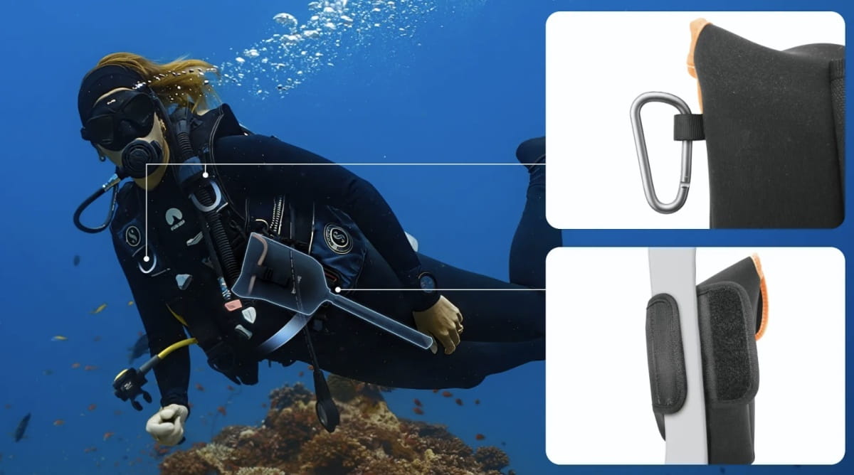 insta360 x5 invisible dive case - niewidzialna obudowa wodoszczelna 60m