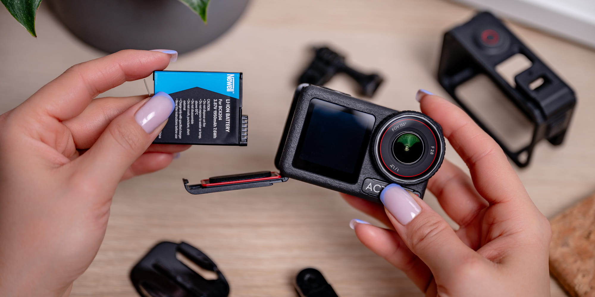 akumulator newell zamiennik bcx204 do dji osmo action 3 / 4 / 5 pro