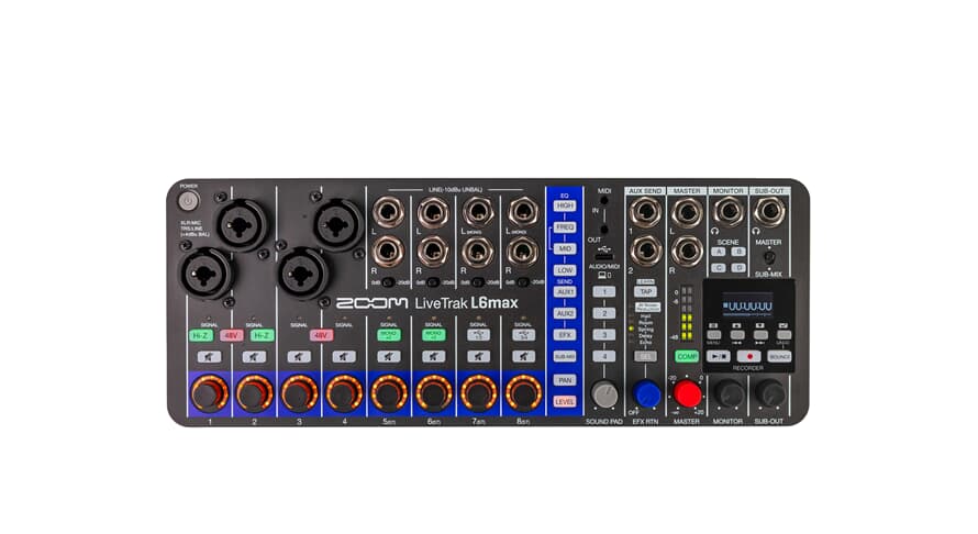 zoom livetrak l6max - 12-kanałowy mikser i rejestrator