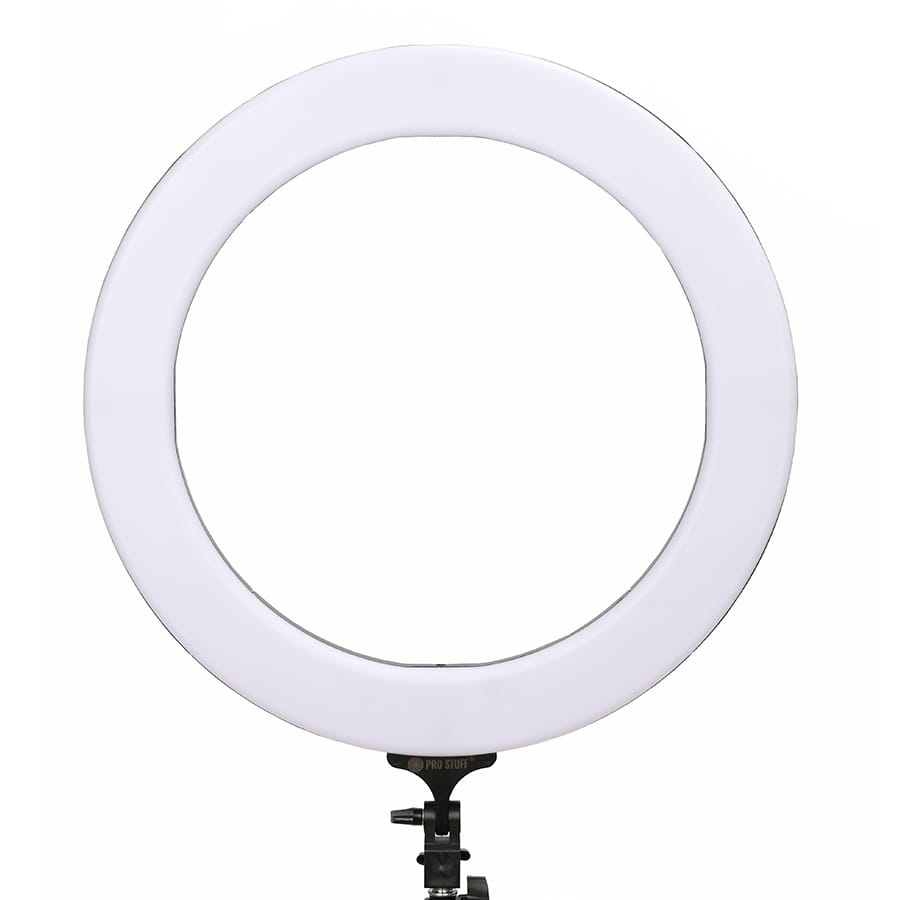 lampa led ring pro stuff plr 18 ii (48cm) ze statywem – wersja czarna