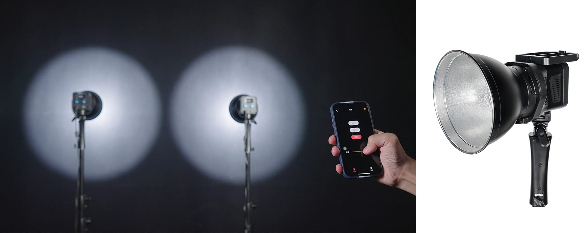 lampa led sirui c60b - wb (2800 k - 7000 k)