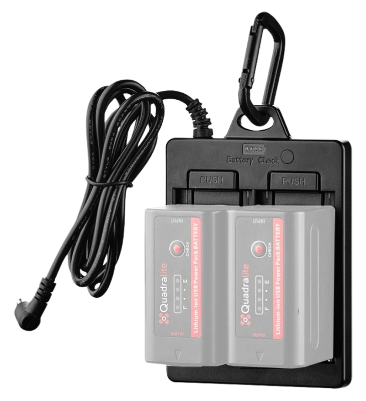 Quadralite adapter baterii (2x NP-F) do lamp SVL-800S