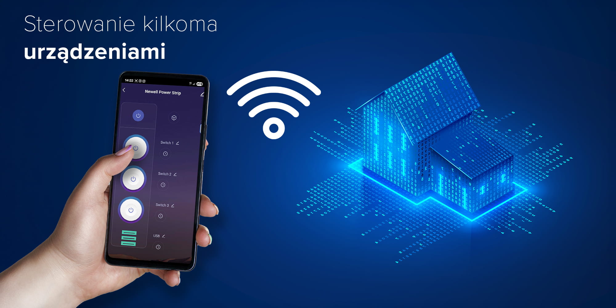 listwa zasilająca newell power office wifi pd 30w